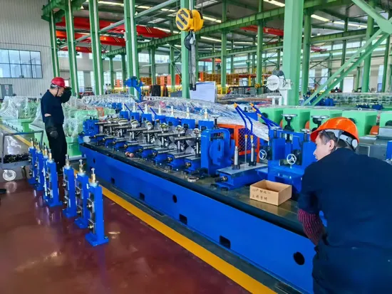 Q235 345 Hot Cold Coils Galvanized Round Square Oil Water Furniture Auto Trunk Solar Stand Building Furniture Shelves Steel Pipe Making Machine